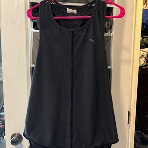 Puma Black Mesh Tank Top